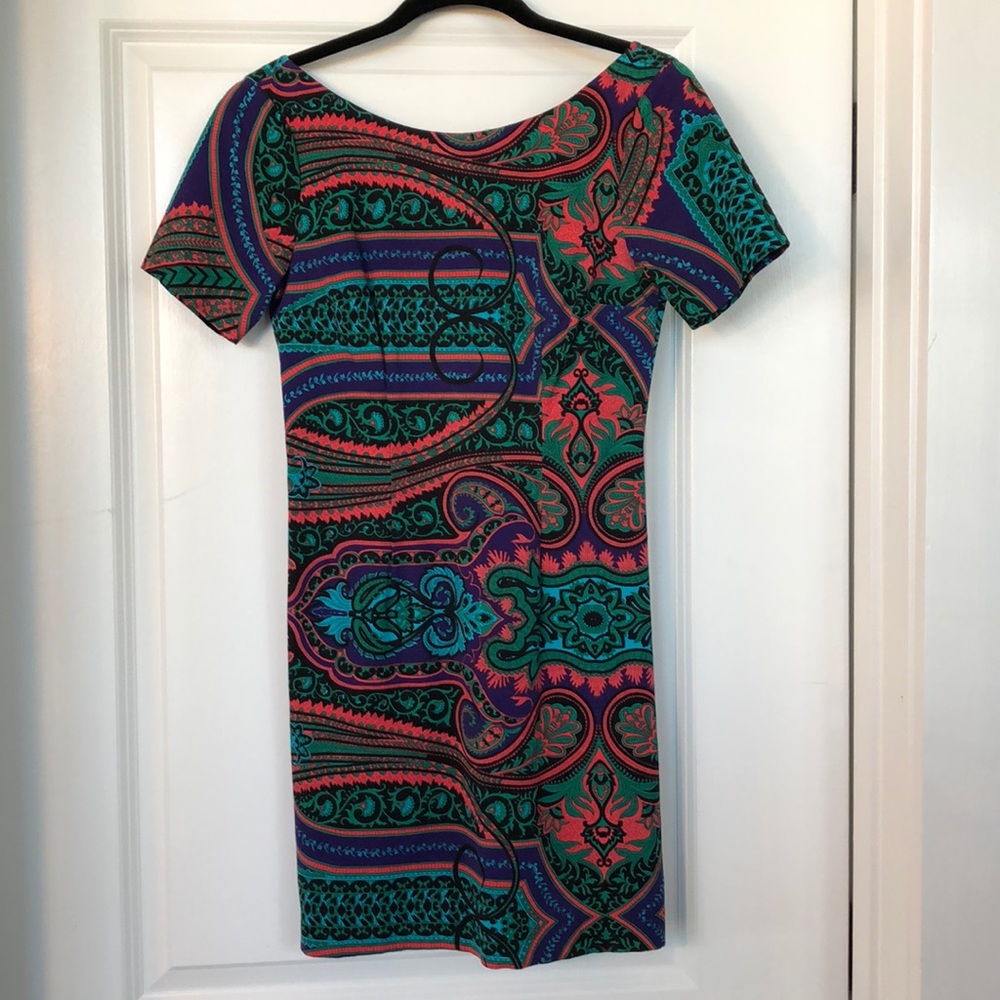 Tracy Reese patterned dress from Anthropologie